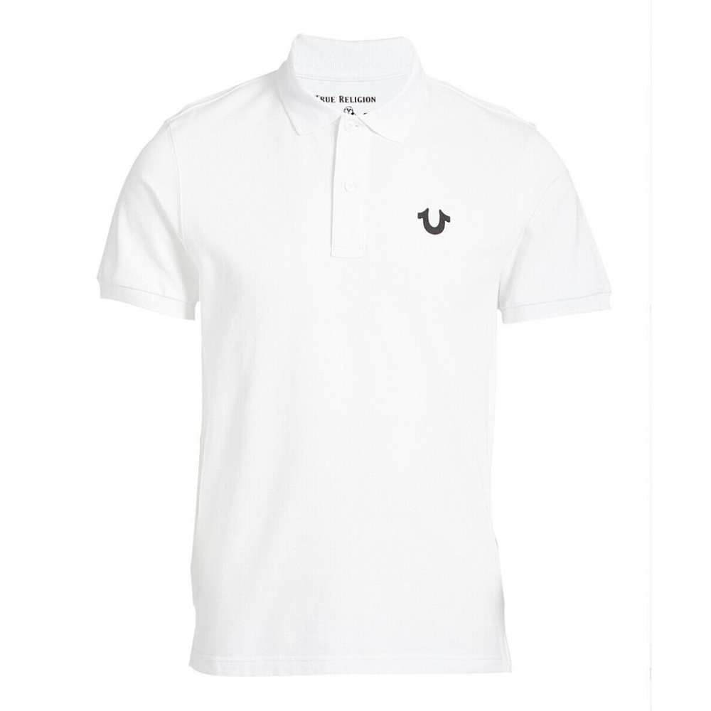 True Religion Men's Crafted With Pride Polo Shirt in White - Picture 2 of 2